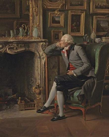 Henri Pierre Danloux The Baron de Besenval in his Study oil painting image